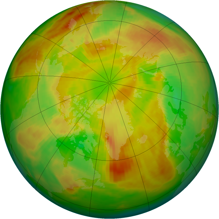 Arctic ozone map for 30 May 1979